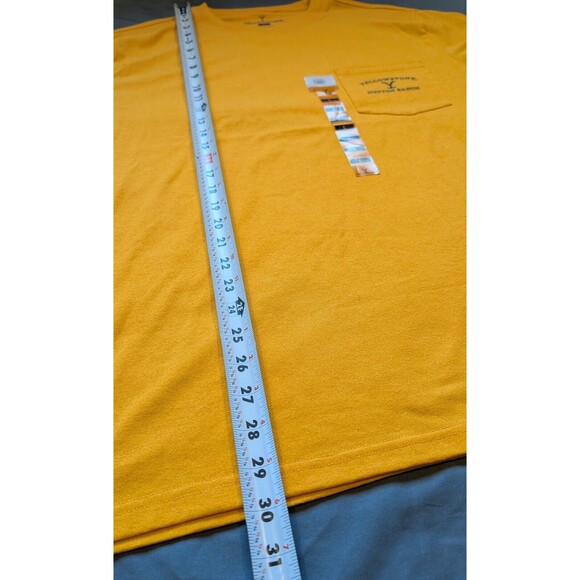 NEW Yellowstone Dutton Ranch Western Skull Pocket Tee LARGE Men's T-Shirt NWT - Picture 9 of 10